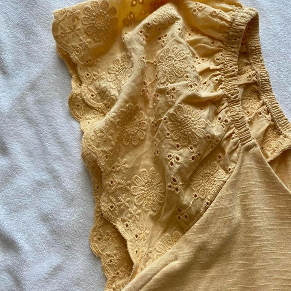 honey yellow lace babydoll top - Picture 4 of 8